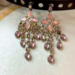Vintage pink Pearlescent Earrings